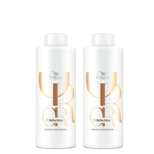 Kit Wella Professionals Shampoo Oil Reflections 1000ml - 2 Unidades Kit