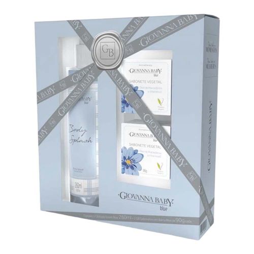 Kit Giovanna Baby Blue Body Splash 260Ml + 2 Sabonetes 90G