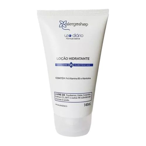 Loção Hidratante Hipoalergênica Alergoshop 140ml Branco Loção Hidratante Hipoalergênica Alergoshop 140ml Branco