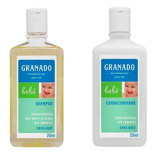 KIT Shampoo + Condicionador Bebê Erva Doce Granado 250ml KIT Shampoo + Condicionador Bebê Erva Doce Granado 250ml