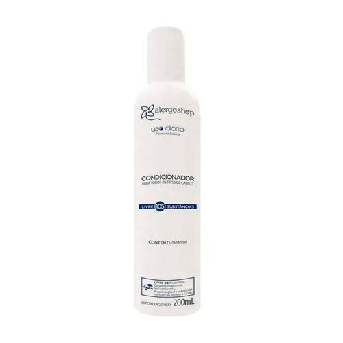 Condicionador Hipoalergênico Uso Diário Alergoshop 200ml Branco