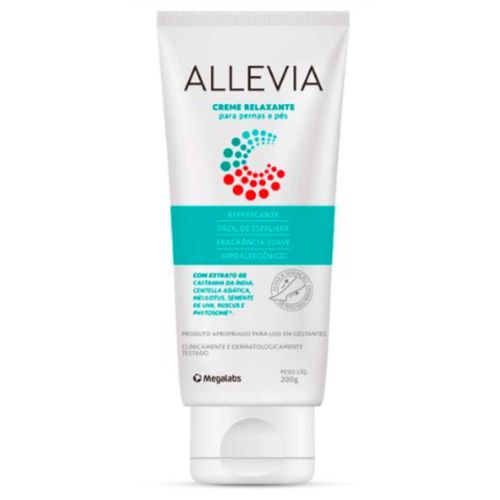 Allevia Creme Relaxante para Pernas e Pés 200g Allevia Creme Relaxante para Pernas e Pés 200g
