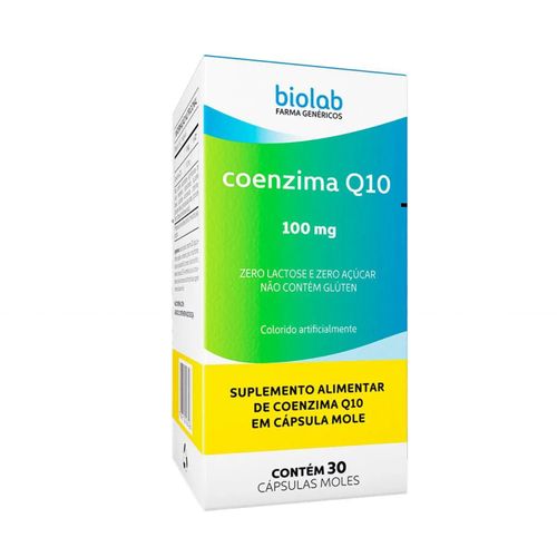 Suplemento Alimentar Coenzima Q10 Biolab - 30cps