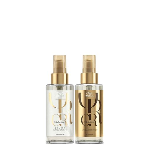 Kit Wella Professionals Oil Reflections - Óleo 100ml + Óleo Light 100ml Kit
