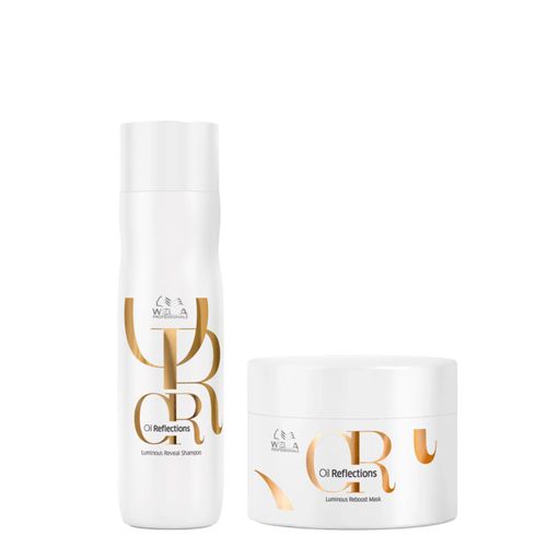 Kit Wella Oil Reflections - Shampoo 250ml + Máscara 150ml Kit Kit Wella Oil Reflections - Shampoo 250ml + Máscara 150ml Kit