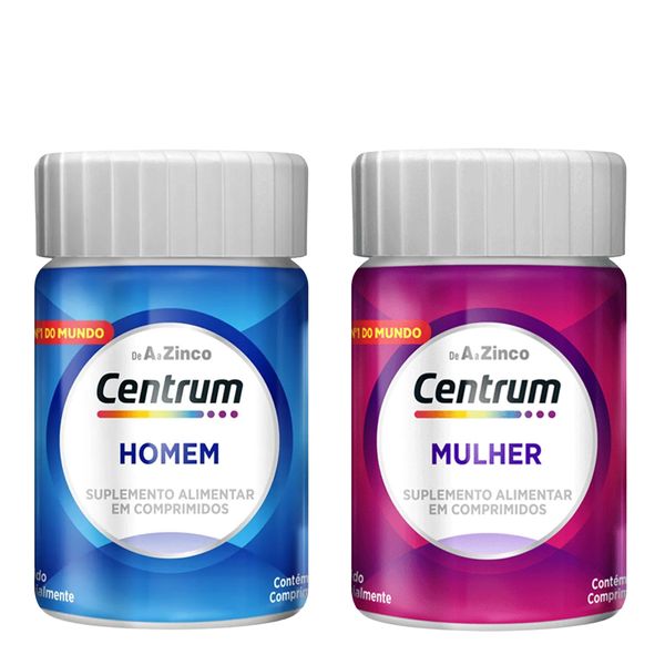 Kit Centrum Gender 30 Comprimidos + Gender Homem 30 comprimidos