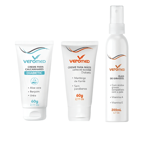 Kit de Loções Hidratantes Veromed: Pés e Mãos Kit de Loções Hidratantes Veromed: Pés e Mãos