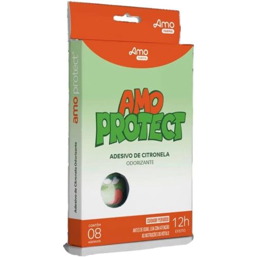 Adesivo Repelente  Citronela Natural 8 Unids - Amo Protect Adesivo Repelente Citronela Natural 8 Unids - Amo Protect