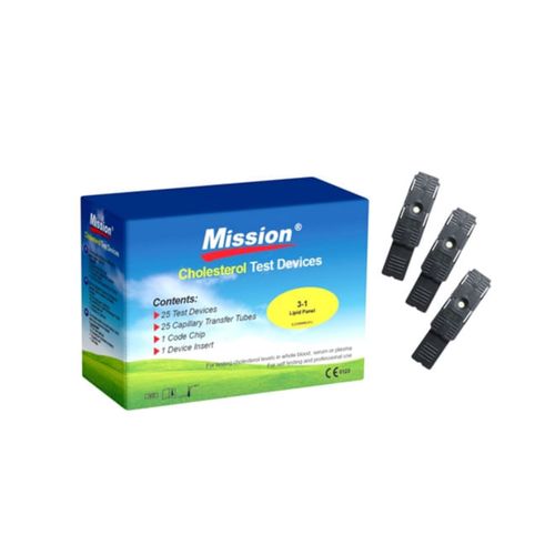 25 Tiras de Colesterol Individual Mission 25 Tiras de Colesterol Individual Mission