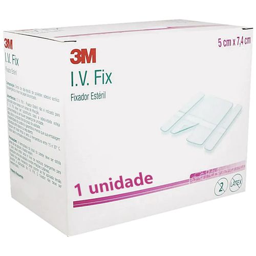 Fixador Cateter Periférico I.V. Fix 3M 3522B 5x7,4cm - unidade