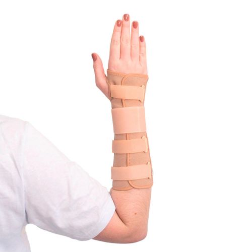 Órtese Longa com Tala para Punho Mercur - Bege - Direita - M Órtese Longa com Tala para Punho Mercur - Bege - Direita - M