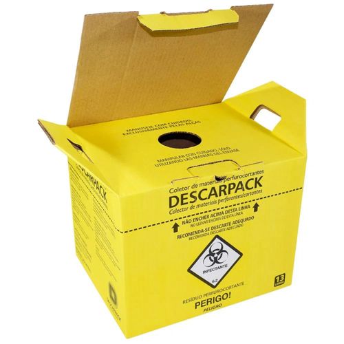 Coletor Material Perfurocortante Descarpack 13 Litros
