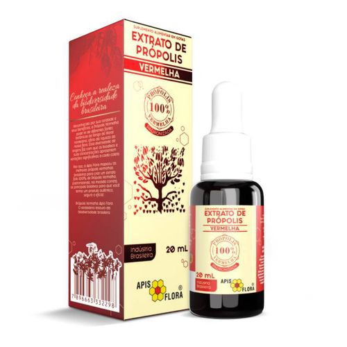 Extrato De Própolis Vermelha Apis Flora 20ml Extrato De Própolis Vermelha Apis Flora 20ml