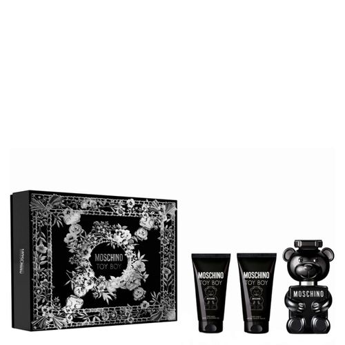Kit Moschino Toy Boy Eau de Parfum Masculino 50ml + Gel Corporal 50ml + Gel Pós-Barba 50ml Kit Kit Moschino Toy Boy Eau de Parfum Masculino 50ml + Gel Corporal 50ml + Gel Pós-Barba 50ml Kit