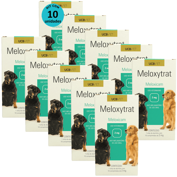 Meloxytrat 2mg C/ 10 Comprimidos UCBVET Kit com 10