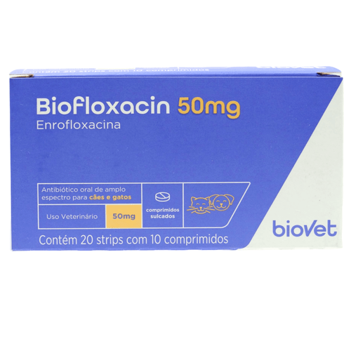 Biofloxacin 50mg Display C/ 200 Comprimidos- Biovet