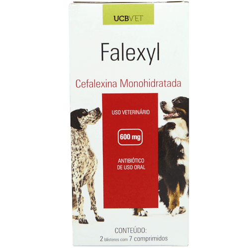 Falexyl 600mg Com 14 Comprimidos Para Cães ucbvet