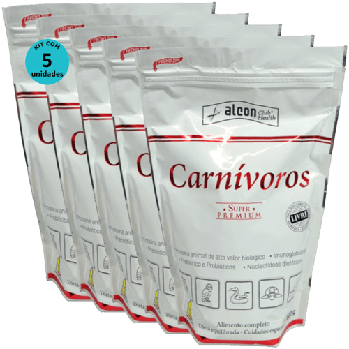 Alcon Club Health Carnívoros 500g Super Premium Kit Com 5 unidades Alcon Club Health Carnívoros 500g Super Premium Kit Com 5 unidades