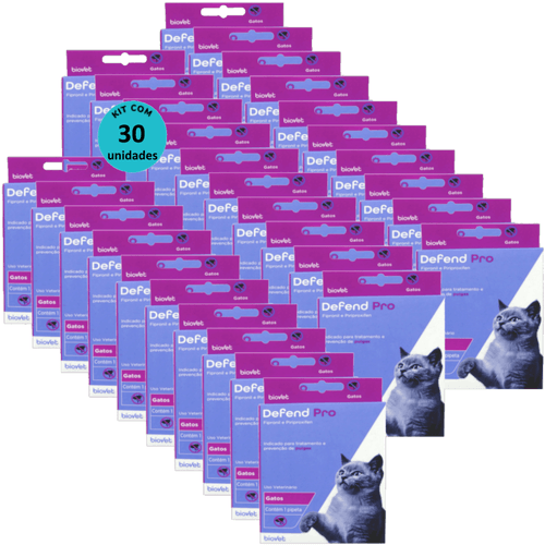 Defend Pro Gatos Biovet Kit Com 30
