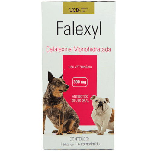 Falexyl 300mg Com 14 Comprimidos Para Cães ucbvet