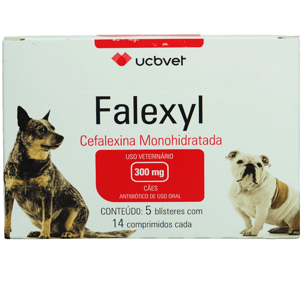 Falexyl 300mg Com 70 Comprimidos Para Cães ucbvet