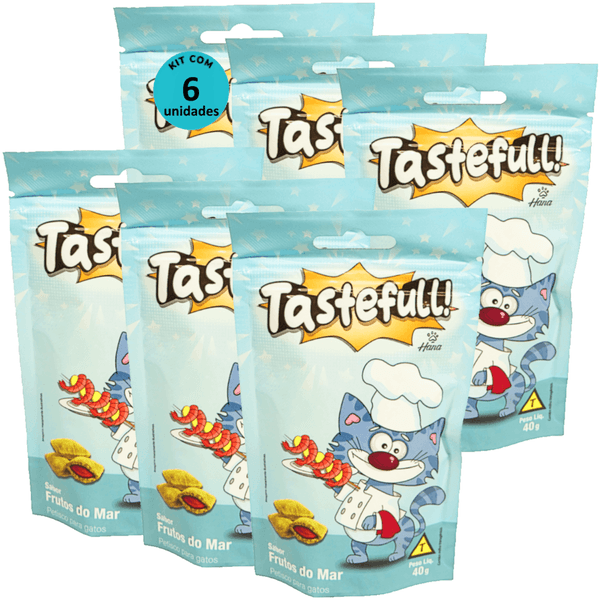 Hana Tastefull Nuggets Para Gatos Frutos do Mar 40g Kit 6 un