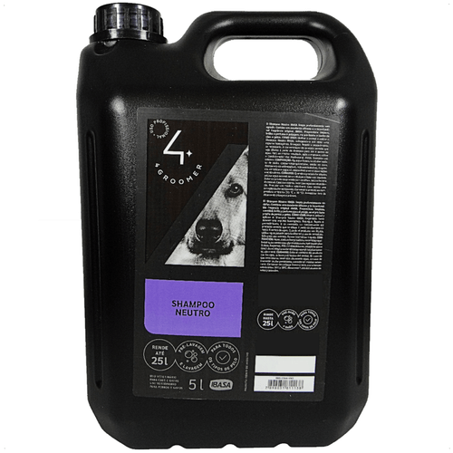 SHAMPOO NEUTRO 5L 4 GROOMER PROFISSIONAL IBASA PARA CÃES E GATOS Shampoo Neutro Ibasa 5L