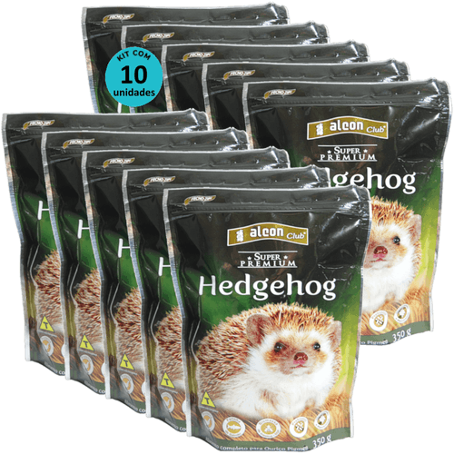 Alcon Club Hedgehog 350g Super Premium Para Ouriço Pigmeu Kit Com 10 unidades Alcon Club Hedgehog 350g Super Premium Para Ouriço Pigmeu Kit Com 10 unidades
