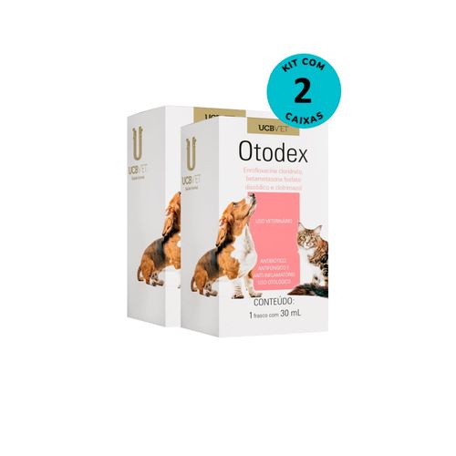 Kit Anti-Inflamatório Otodex UCBVET 30ml - com 2 unidades