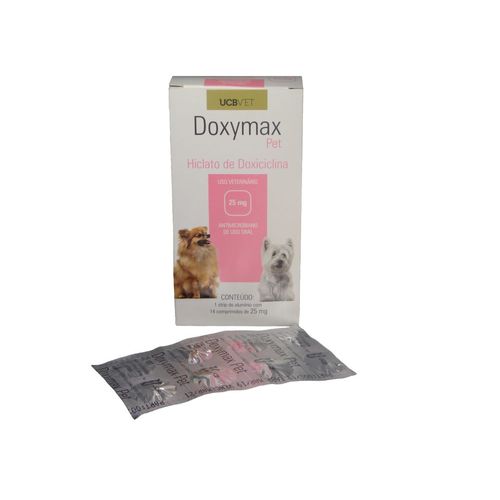 Antimicrobiano Doxymax Pet 25mg C/14 comp. UCBVET