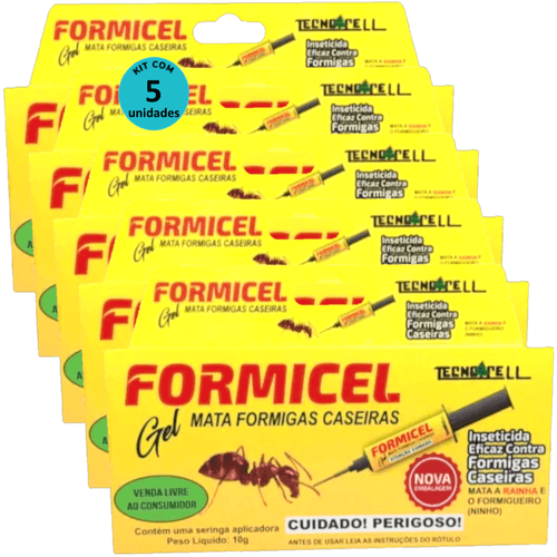 Kit Bisnaga Formicel Tecnocell 10g C/ 5 unidades