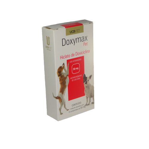 Antimicrobiano Doxymax Pet 50mg C/14 comprimidos UCBVET