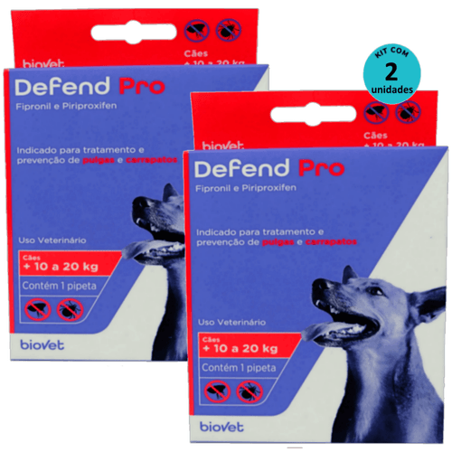 Kit 2 Defend Pro Cães (11 - 20kg) - Biovet Kit 2 Defend Pro Cães (11 - 20kg) - Biovet