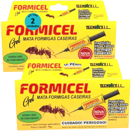Kit Bisnaga Formicel Tecnocell 10g C/ 2 unidades Kit Bisnaga Formicel Tecnocell 10g C/ 2 unidades