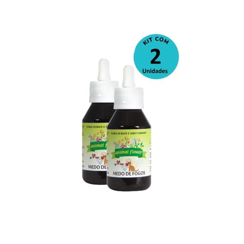Kit Floral medo de fogos 100ml – Animal Flower – com 2 unidades