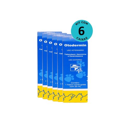 Kit Otodermin Bravet 20ml C/ 6 unidades