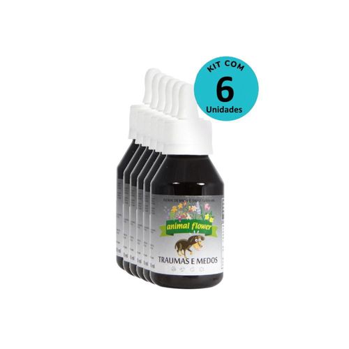 Kit Floral Traumas e Medos 100ml gotas- Animal Flower - com 6 unidades