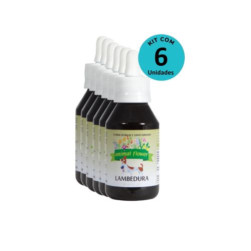KIT Floral Lambedura 100ml gotas Animal Flower -com 6 unidades