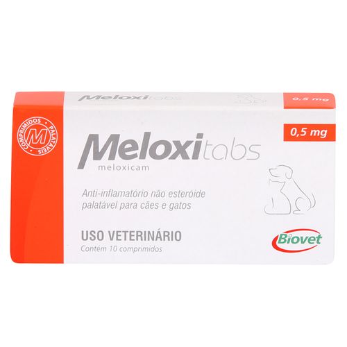 Meloxitabs Biovet 0,5mg c/ 10 Comprimidos Meloxitabs Biovet 0,5mg c/ 10 Comprimidos