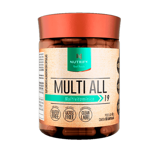 Multivitamínico Multi All 60 cápsulas Neutro 60 Cápsulas Multivitamínico Multi All 60 cápsulas Neutro 60 Cápsulas