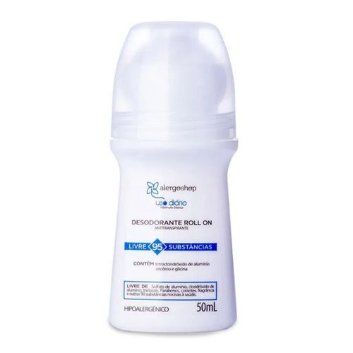 Desodorante Roll-On Uso Diário Alergoshop 50ml Branco Desodorante Roll-On Uso Diário Alergoshop 50ml Branco