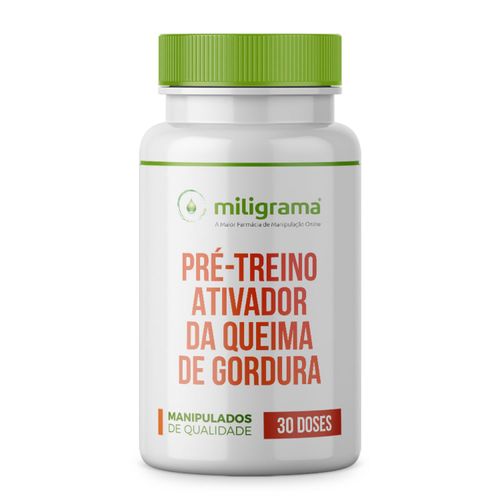 Pré-treino ativador da queima de gordura 30 doses Sem Sabor/Aroma 30 cápsulas Pré-treino ativador da queima de gordura 30 doses Sem Sabor/Aroma 30 cápsulas