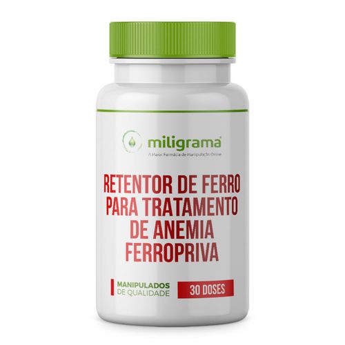 Retentor de ferro para tratamento de anemia ferropriva 30 doses 30 Doses