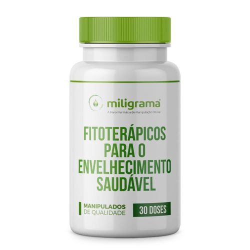 Fitoterápicos para o envelhecimento saudável – preventivo e reposição 30 doses 30 Doses