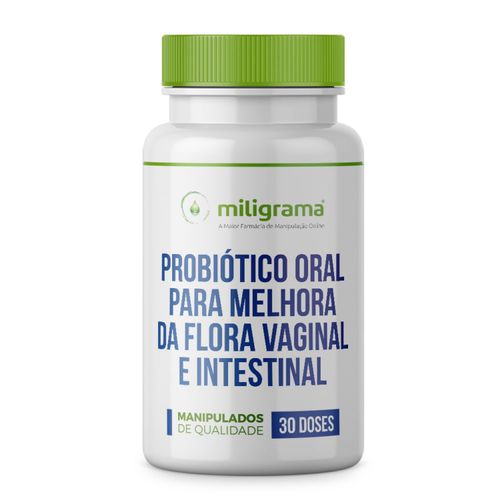 Probiótico para melhora da flora vaginal e intestinal 30 doses