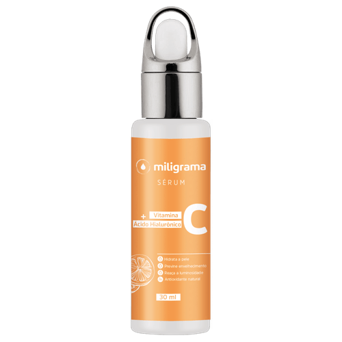 Sérum de Ácido Hialurônico com Vitamina C 30ml Sem Sabor/Aroma 30ml Branca/Transparente Sérum de Ácido Hialurônico com Vitamina C 30ml Sem Sabor/Aroma 30ml Branca/Transparente