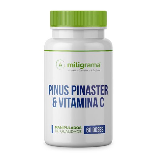 Pinus Pinaster 75mg com Vit C 500mg 60 Cápsulas Sem Sabor/Aroma 60 Cápsulas Branca/Transparente Pinus Pinaster 75mg com Vit C 500mg 60 Cápsulas Sem Sabor/Aroma 60 Cápsulas Branca/Transparente