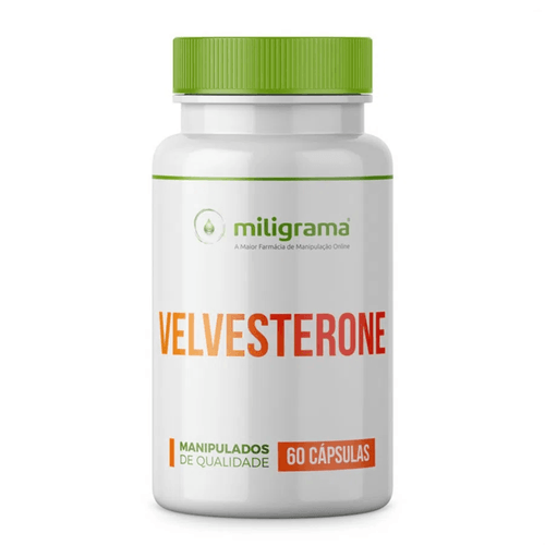 Velvesterone (Deer Velvet Antler) 250mg 60 Cápsulas Sem Sabor/Aroma 60 cápsulas
