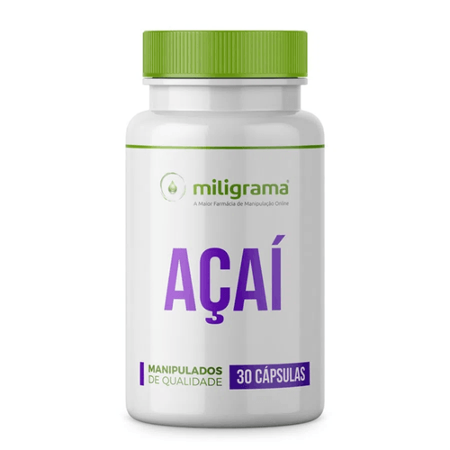Açaí 500mg 30 Cápsulas Açaí 500mg 30 Cápsulas