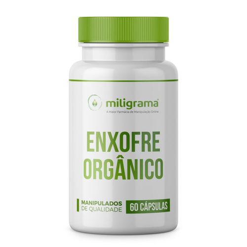 Enxofre Orgânico (MSM) 500mg 60 Cápsulas Enxofre Orgânico (MSM) 500mg 60 Cápsulas